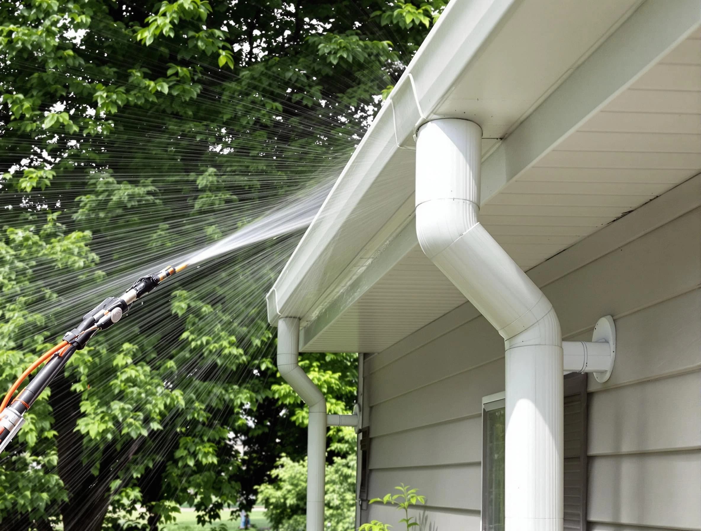 Cleared gutters by Bay Village Roofing Company for a clean drainage system in Bay Village, OH