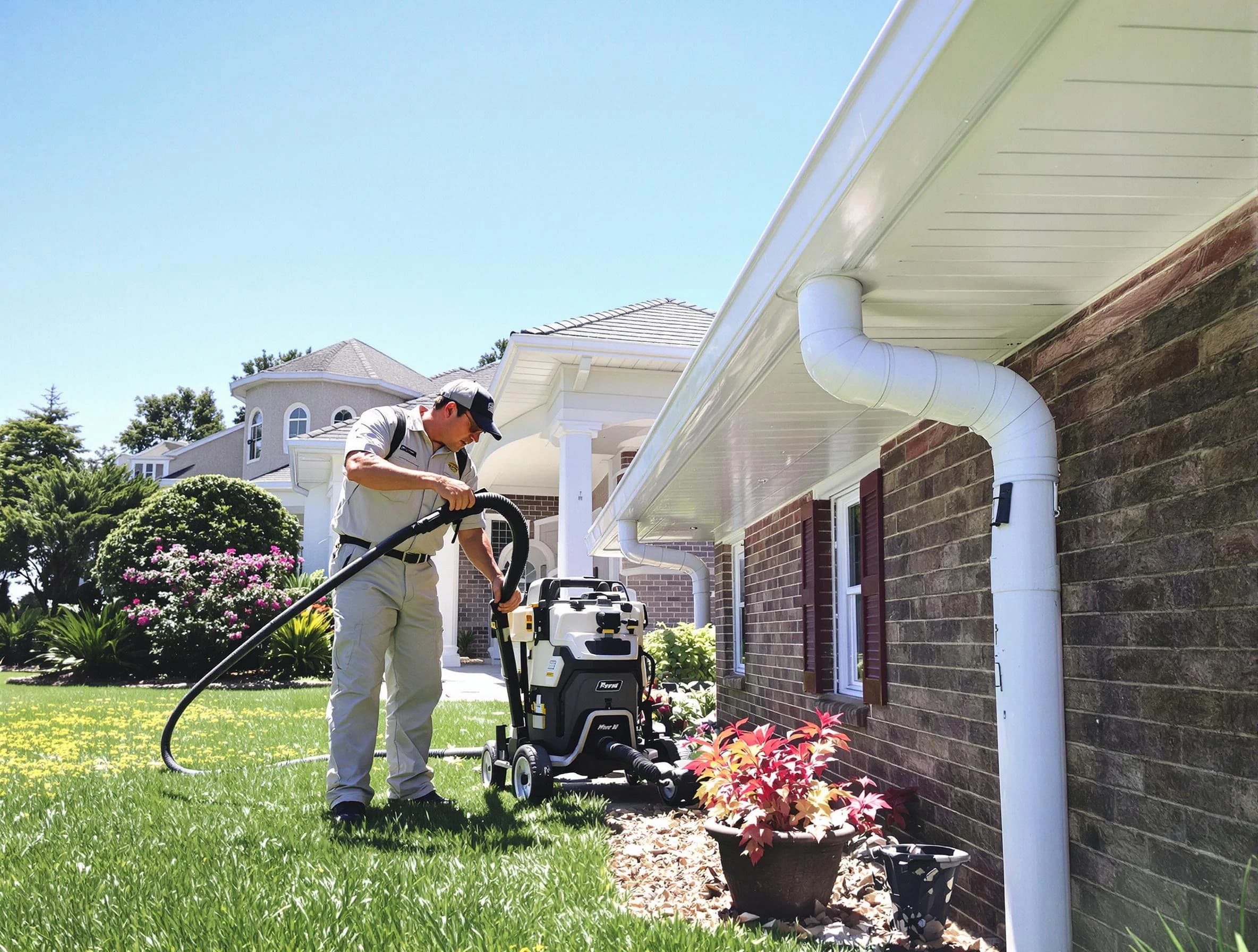 Downspout Cleaning in Bay Village